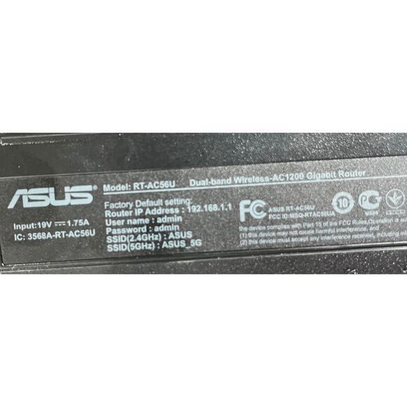 ASUS RT-AC56U Asus 802.11ac Dual Band 2.4GHz/5GHz Upto 1200Mbps Router - Picture 4 of 5